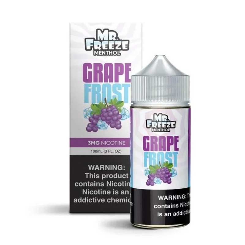 Líquido Mr. Freeze Menthol - 100ML/3MG - Grape Frost Líquido Mr. Freeze Menthol - 100ML/3MG - Grape Frost